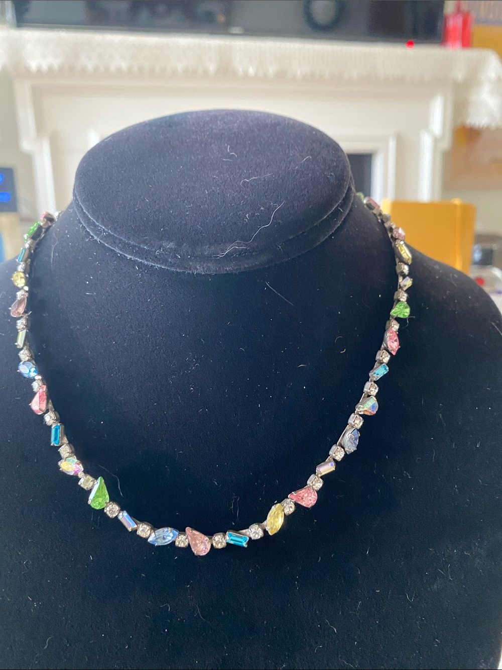 Multicolor Crystal Rondelle Necklace - Women's Jewelry